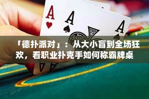 「德?lián)渑蓪Α梗簭拇笮∶さ饺珗隹駳g，看職業(yè)撲克手如何稱霸牌桌