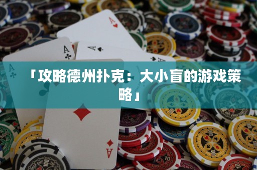 「攻略德州撲克：大小盲的游戲策略」