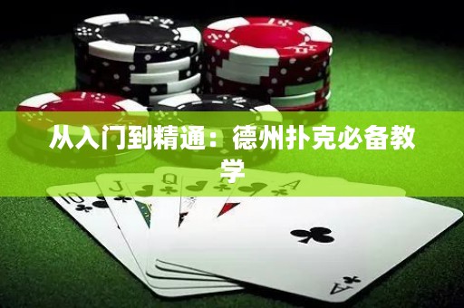 從入門到精通：德州撲克必備教學