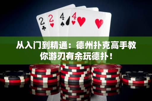 從入門到精通：德州撲克高手教你游刃有余玩德?lián)洌? title=