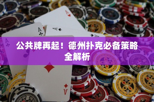 公共牌再起！德州撲克必備策略全解析