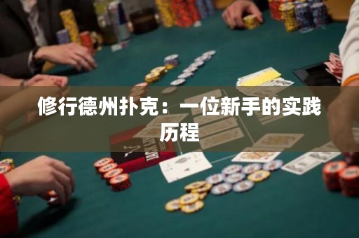 修行德州撲克：一位新手的實踐歷程