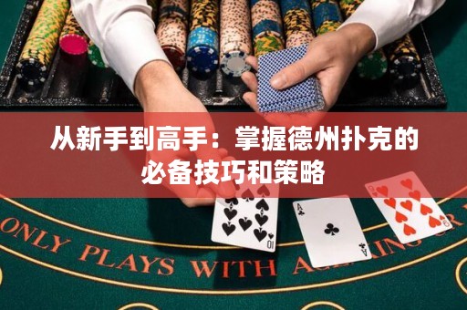 從新手到高手：掌握德州撲克的必備技巧和策略