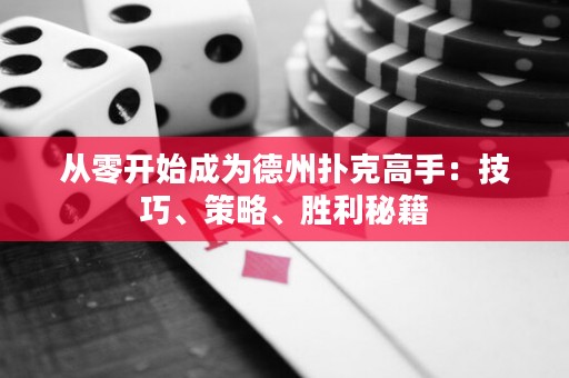 從零開始成為德州撲克高手：技巧、策略、勝利秘籍