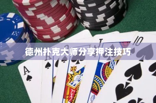 德州撲克大師分享押注技巧