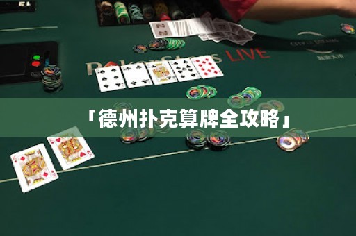 「德州撲克算牌全攻略」