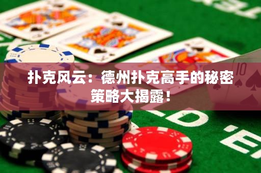 撲克風(fēng)云：德州撲克高手的秘密策略大揭露！
