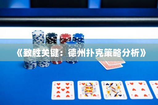 《致勝關(guān)鍵：德州撲克策略分析》