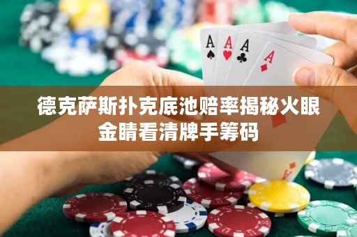 德克薩斯撲克底池賠率揭秘火眼金睛看清牌手籌碼