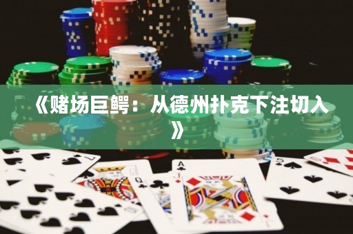 《賭場(chǎng)巨鱷：從德州撲克下注切入》