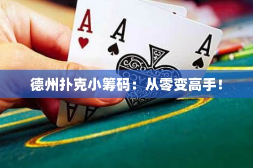 德州撲克小籌碼：從零變高手！
