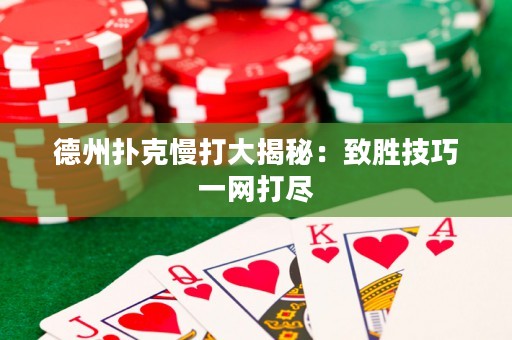 德州撲克慢打大揭秘：致勝技巧一網(wǎng)打盡