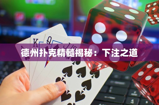 德州撲克精髓揭秘：下注之道