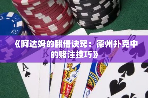 《阿達(dá)姆的翻倍訣竅：德州撲克中的賭注技巧》