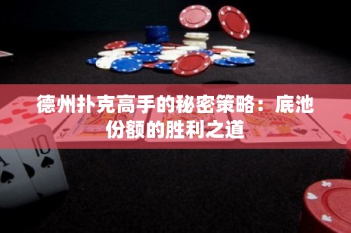 德州撲克高手的秘密策略：底池份額的勝利之道