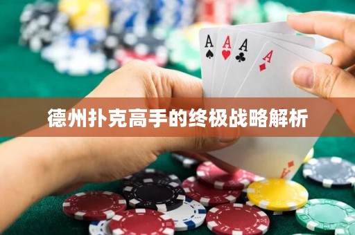德州撲克高手的終極戰(zhàn)略解析