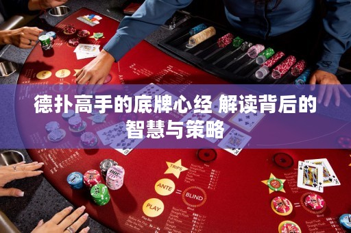 德?lián)涓呤值牡着菩慕?jīng) 解讀背后的智慧與策略