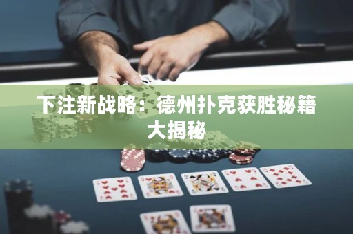下注新戰(zhàn)略：德州撲克獲勝秘籍大揭秘
