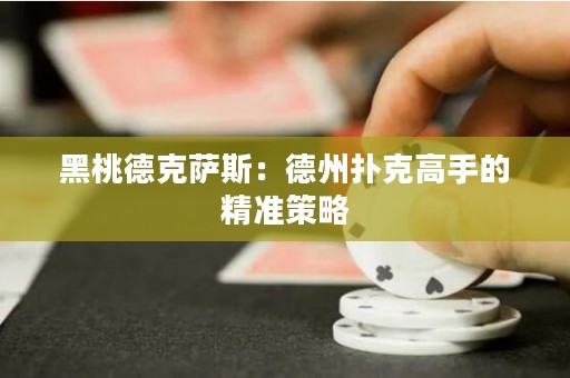 黑桃德克薩斯：德州撲克高手的精準(zhǔn)策略