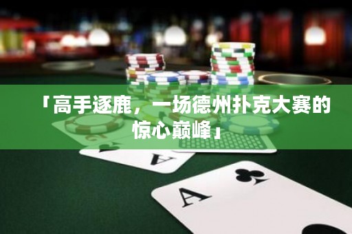 「高手逐鹿，一場德州撲克大賽的驚心巔峰」