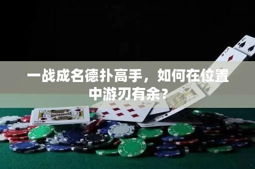 一戰(zhàn)成名德?lián)涓呤郑绾卧谖恢弥杏稳杏杏啵? title=