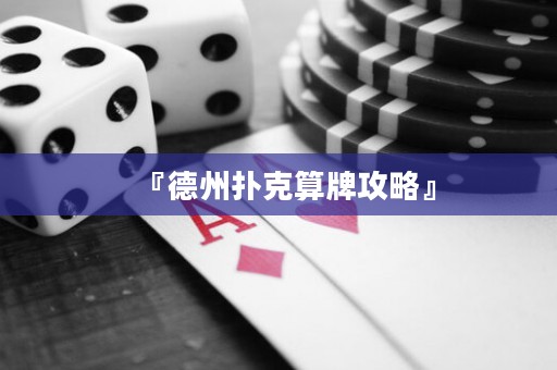 『德州撲克算牌攻略』