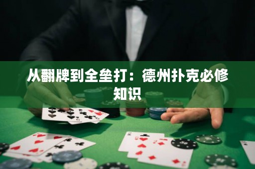 從翻牌到全壘打：德州撲克必修知識
