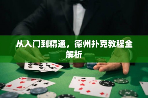 從入門到精通，德州撲克教程全解析