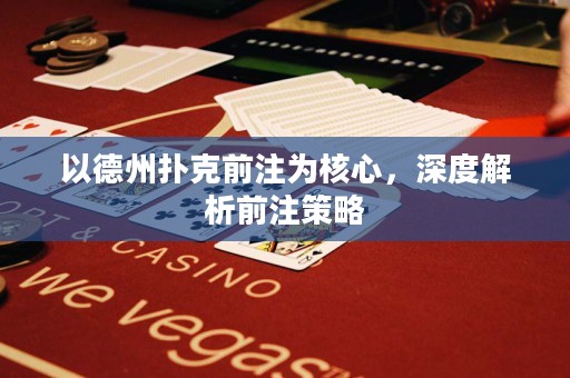 以德州撲克前注為核心，深度解析前注策略
