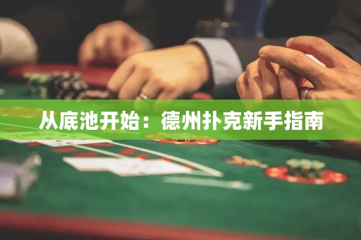 從底池開始：德州撲克新手指南