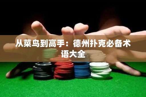 從菜鳥到高手：德州撲克必備術(shù)語大全