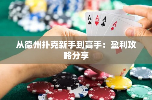從德州撲克新手到高手：盈利攻略分享
