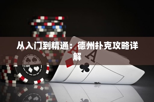 從入門到精通：德州撲克攻略詳解