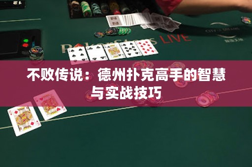 不敗傳說：德州撲克高手的智慧與實(shí)戰(zhàn)技巧