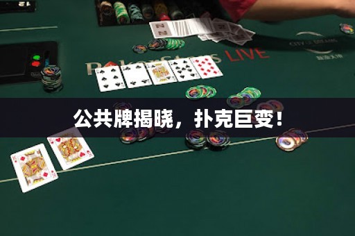 公共牌揭曉，撲克巨變！