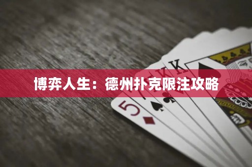 博弈人生：德州撲克限注攻略
