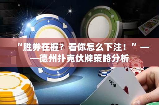 “勝券在握？看你怎么下注！”——德州撲克伙牌策略分析