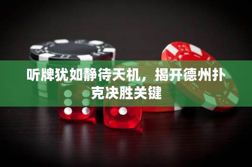 聽牌猶如靜待天機，揭開德州撲克決勝關(guān)鍵
