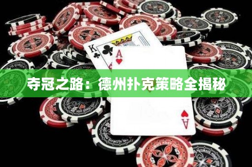 奪冠之路：德州撲克策略全揭秘