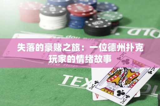 失落的豪賭之旅：一位德州撲克玩家的情緒故事