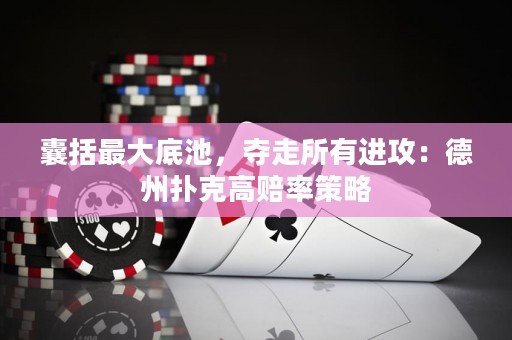 囊括最大底池，奪走所有進(jìn)攻：德州撲克高賠率策略