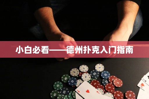 小白必看——德州撲克入門指南