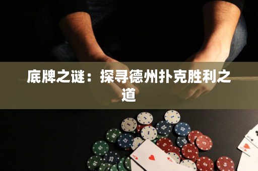 底牌之謎：探尋德州撲克勝利之道