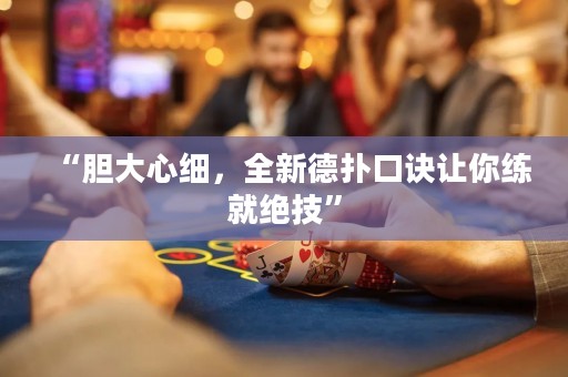 “膽大心細，全新德?lián)淇谠E讓你練就絕技”