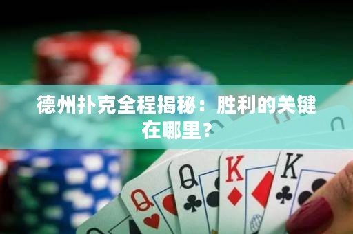 德州撲克全程揭秘：勝利的關(guān)鍵在哪里？