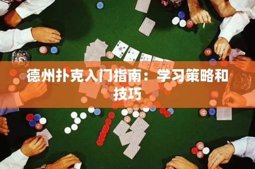 德州撲克入門指南：學(xué)習(xí)策略和技巧