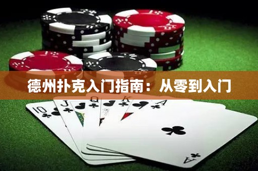 德州撲克入門指南：從零到入門