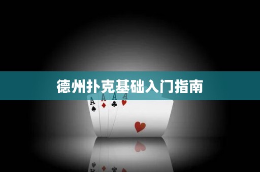 德州撲克基礎(chǔ)入門指南