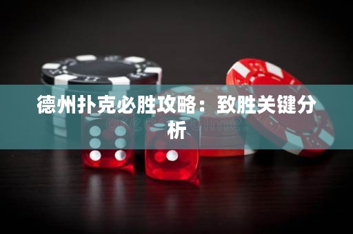 德州撲克必勝攻略：致勝關(guān)鍵分析