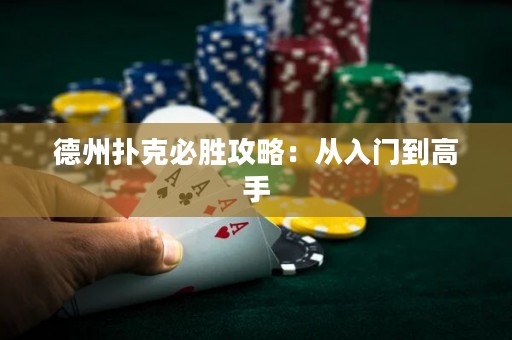 德州撲克必勝攻略：從入門到高手